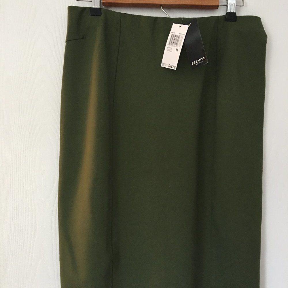 NEW Olive Green Pencil Skirt NWT